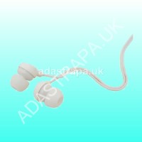 AV:Link EM9W Round Mini In-Ear Earphone White - 100.332UK