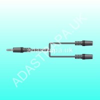 AV:Link 112.046UK 3.5mm Stereo Lead Plug to Twin Sockets 1.2M - 112.046UK