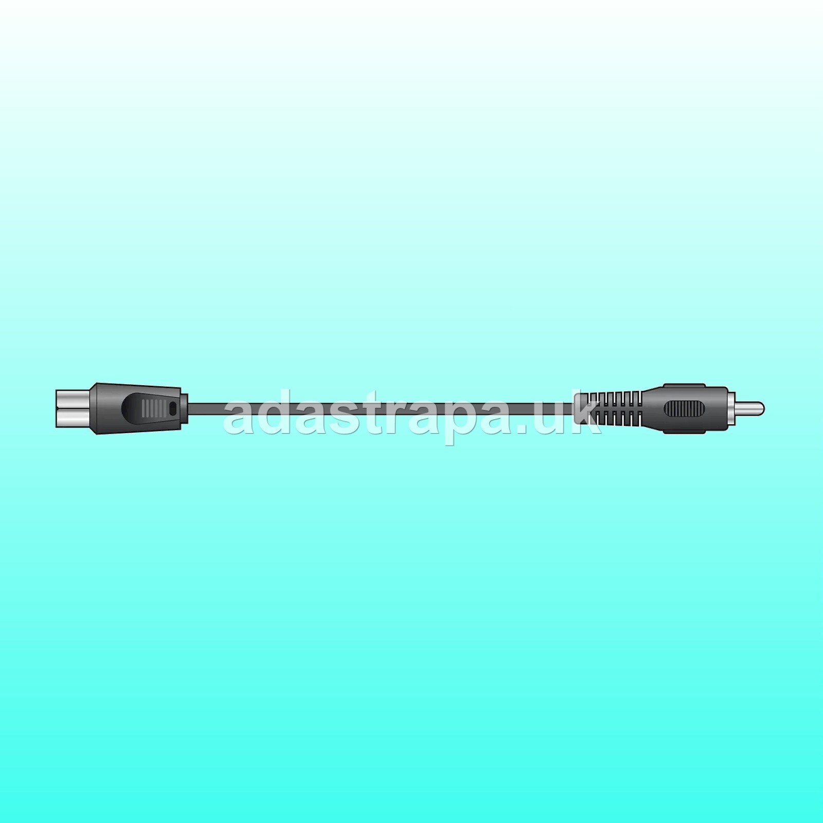 AV:Link 112.166UK Coaxial Plug to RCA Phono Plug Lead 2M - 112.166UK