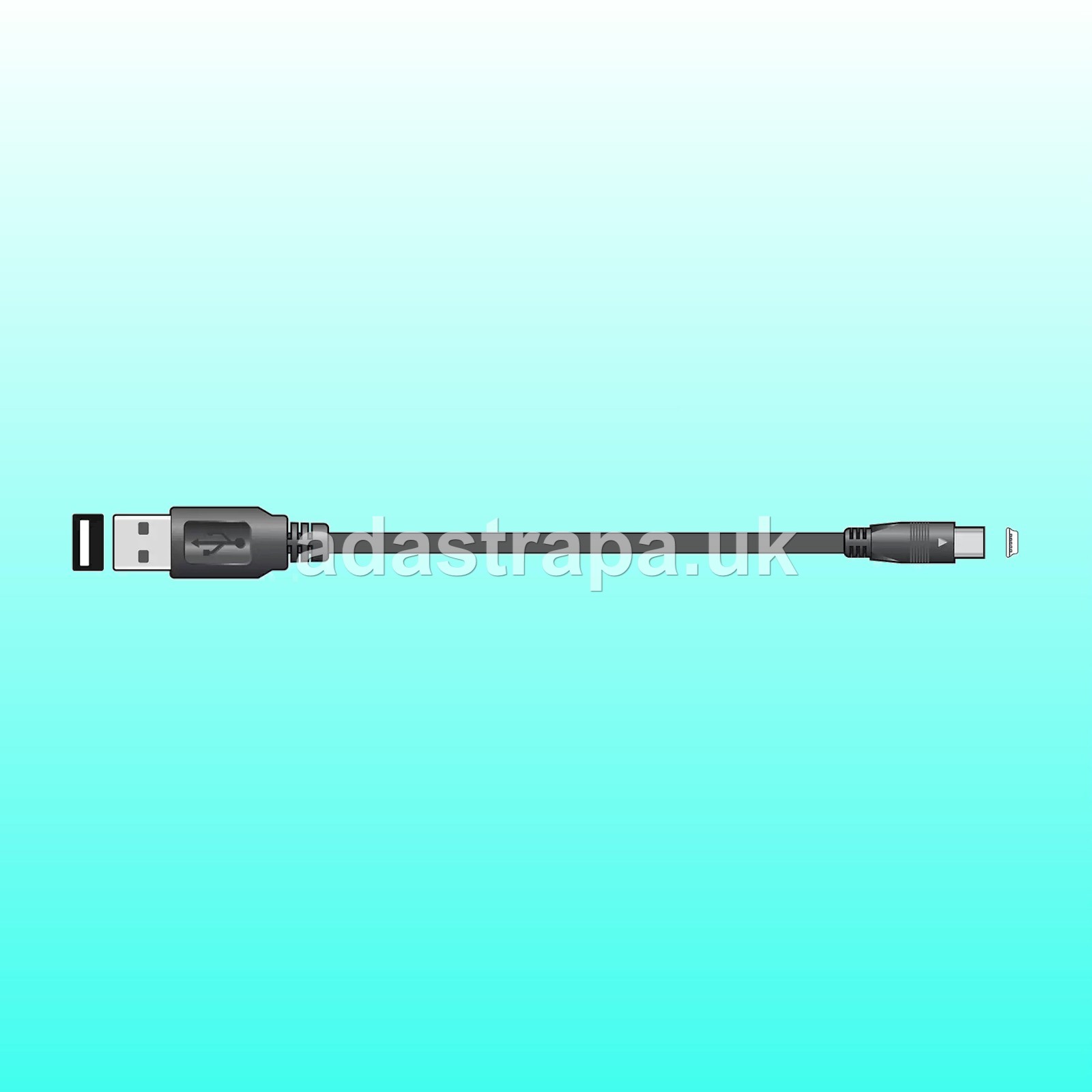AV:Link 113.002UK USB 2.0 Lead Type A Plug to Mini Type B 5 Pin Plug 1.5M - 113.002UK