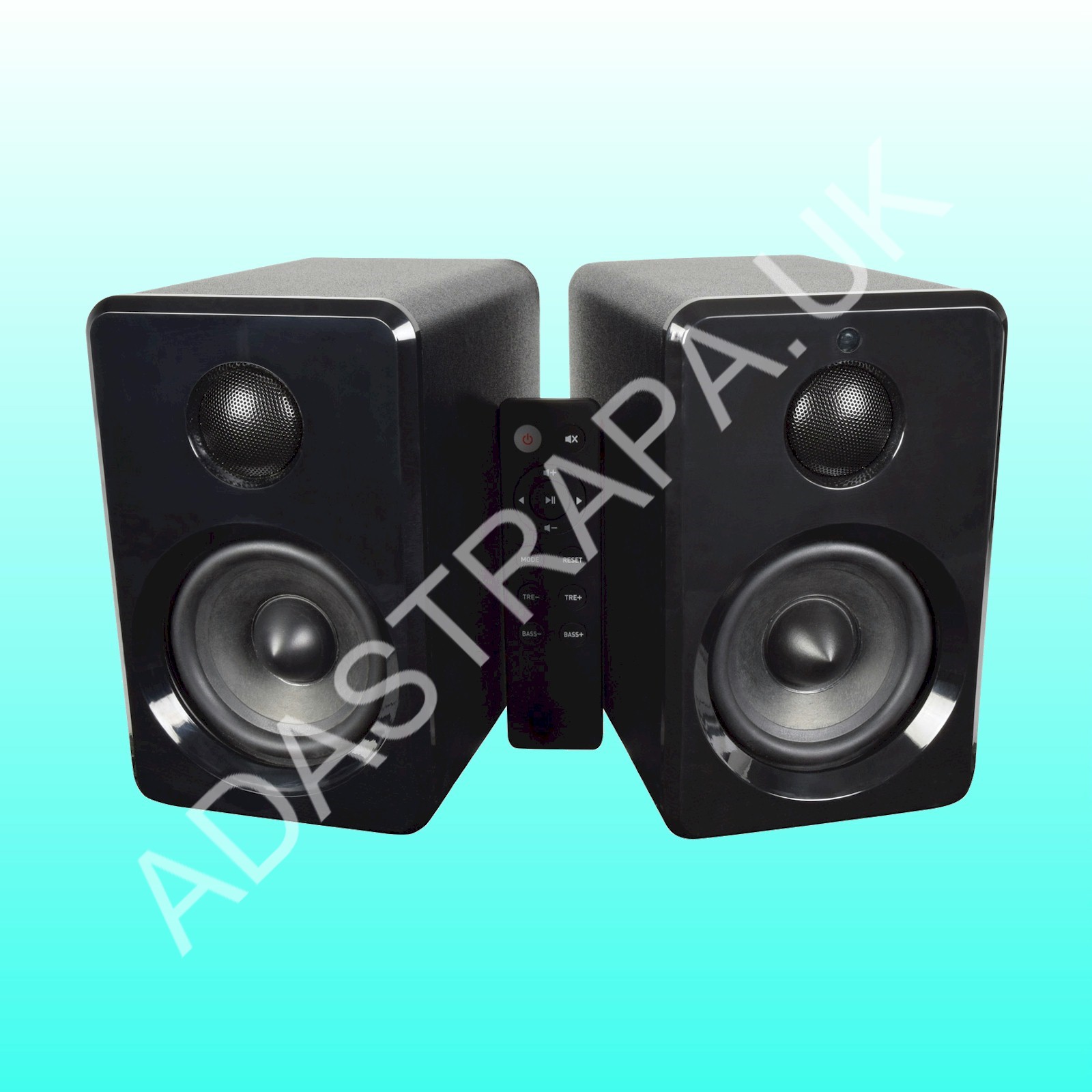 AV:Link ABS35BLK Active Bluetooth Bookshelf Speakers Black - 120.150UK
