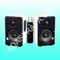 AV:Link ABS35WHT Active Bluetooth Bookshelf Speakers White - 120.151UK