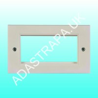 AV:Link 122.505UK Double Gang Wall Plate Frame for 4 Modules  - 122.505UK