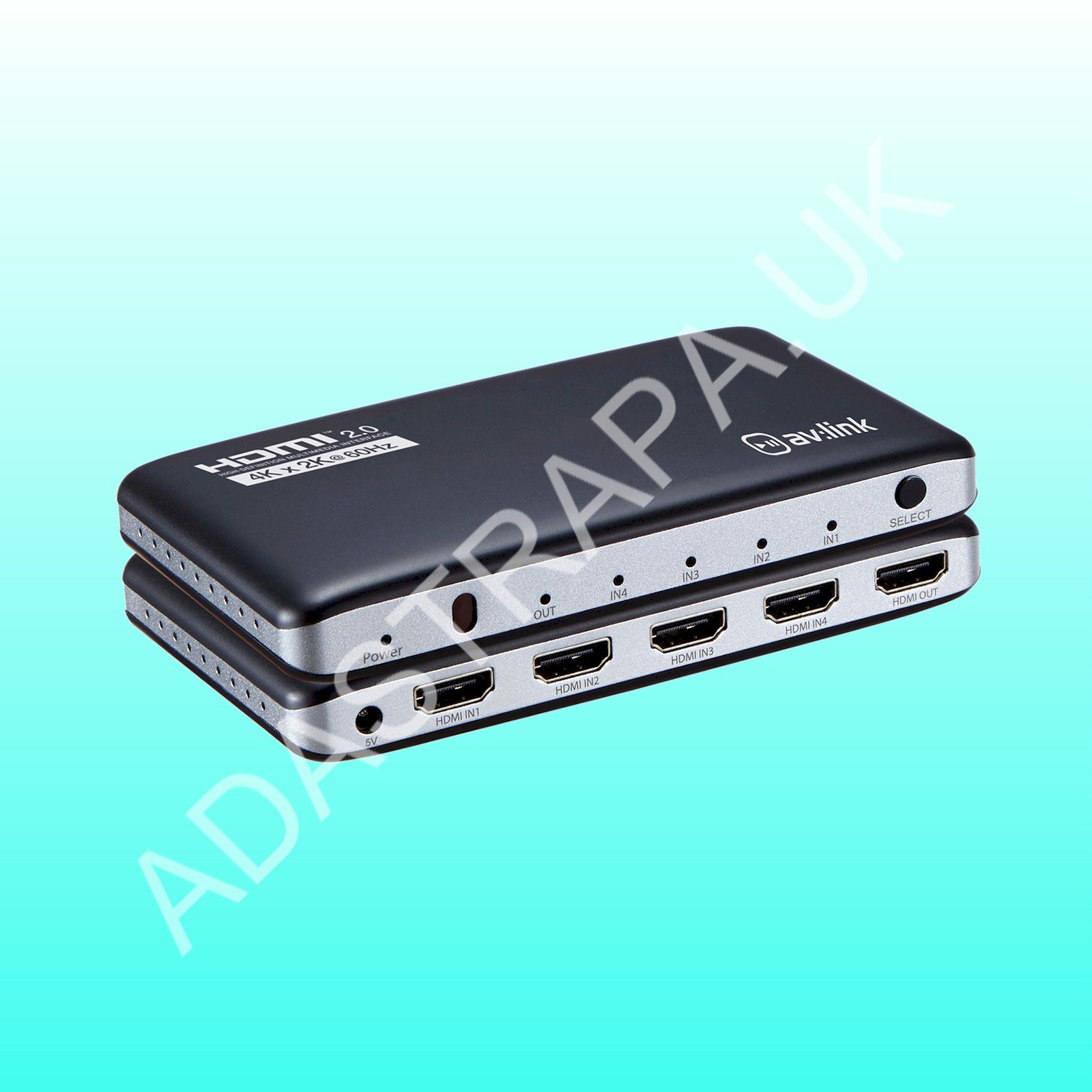 AV:Link HDM41v2.0 4K HDMI 2.0 Switch with Remote Control - 128.842UK