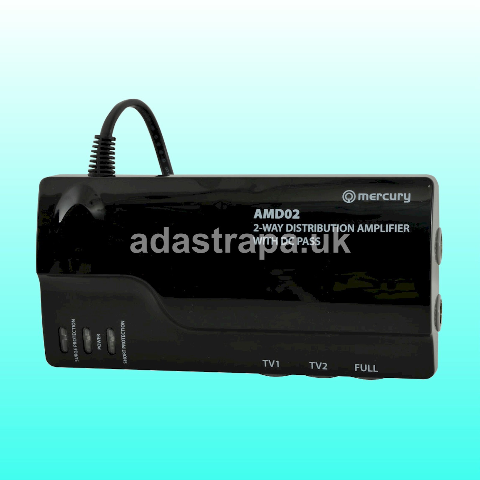 Mercury AMD02 VHF/UHF Distribution Amplifier 2-Way - 130.030UK