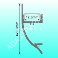Lyyt AL1-D4217 Aluminium LED Tape Profile Dado Rail 1M - 156.827UK