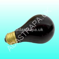 QTX 160.011UK Black Light Bulb ES 75W - 160.011UK