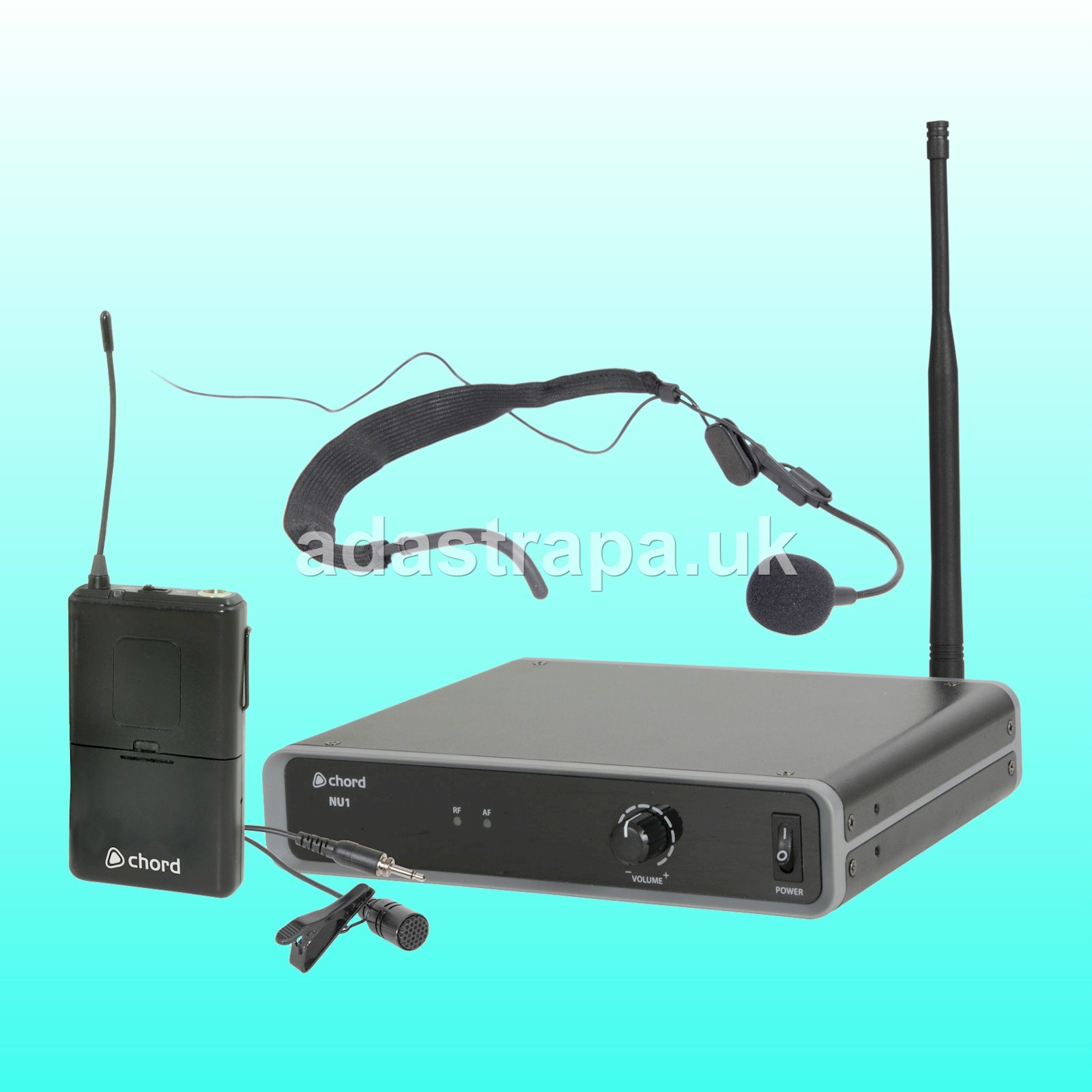 Chord NU1-N UHF Wireless Radio Microphone System Neckband and Lapel 863.1MHz - 171.983UK