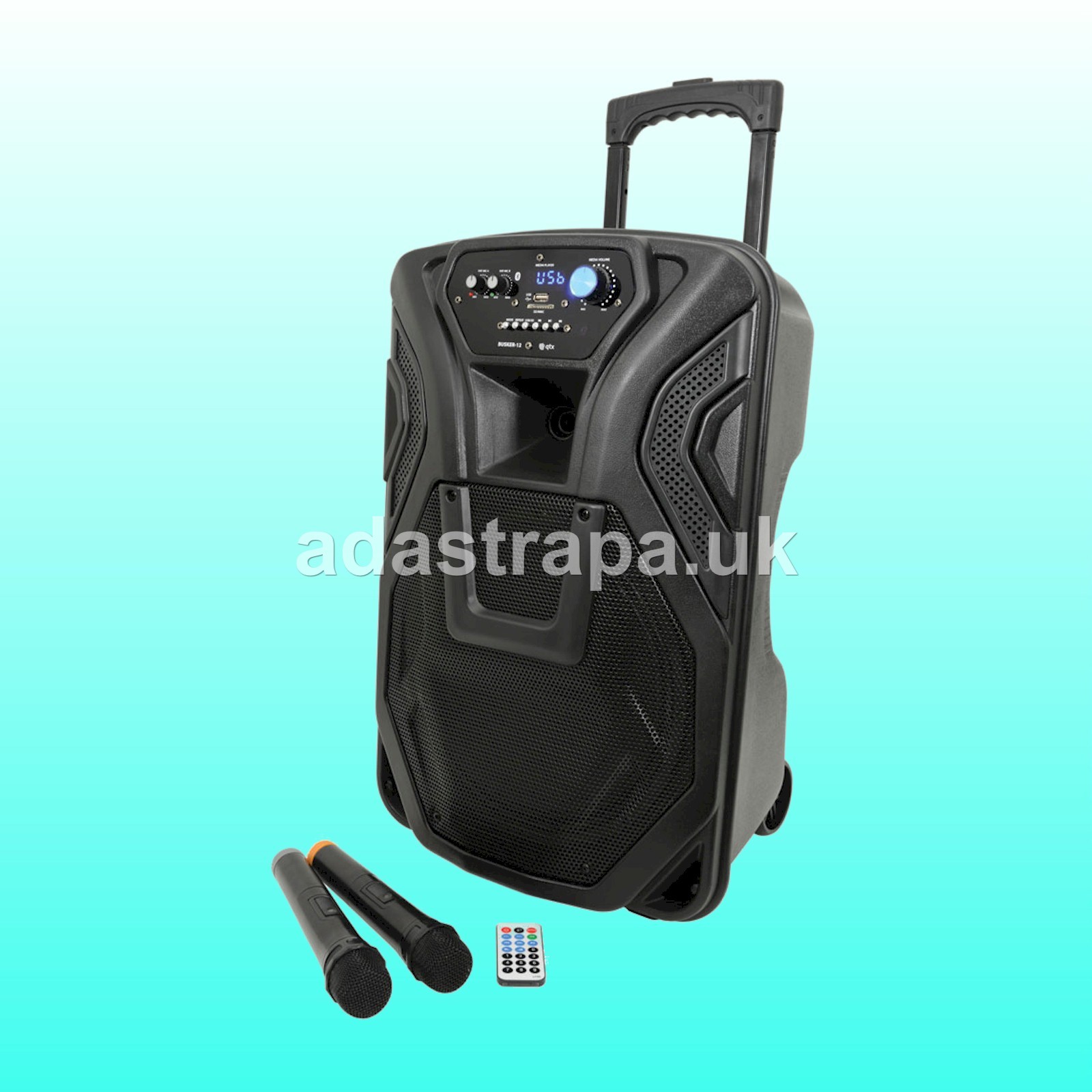 QTX BUSKER-12 Portable PA Unit with Bluetooth/USB/SD/FM 12
