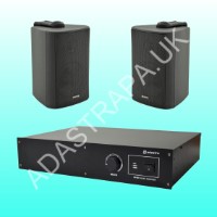 Adastra RS480/BC5V-B Wall Speaker Package with Bluetooth & USB - 300.047UK