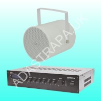 Adastra RM60/WSP25-W Weatherproof Sound Projector Package - 300.140UK
