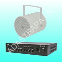 Adastra RM360S/WSP25-W Weatherproof Sound Projector Package - 300.146UK