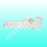 Mercury 429.845UK Surge Protected 13A Extension Lead 4-Gang 5M - 429.845UK