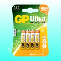 GP 656.013 AAA Alkaline Batteries Pack of 4 - 656.013UK