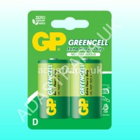 GP Battery 656.057UK D Zinc Chloride Batteries Pack of 2 - 656.057UK