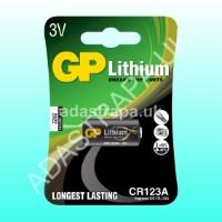 GP Battery 656.339UK CR123A Lithium Battery 3V - 656.339UK