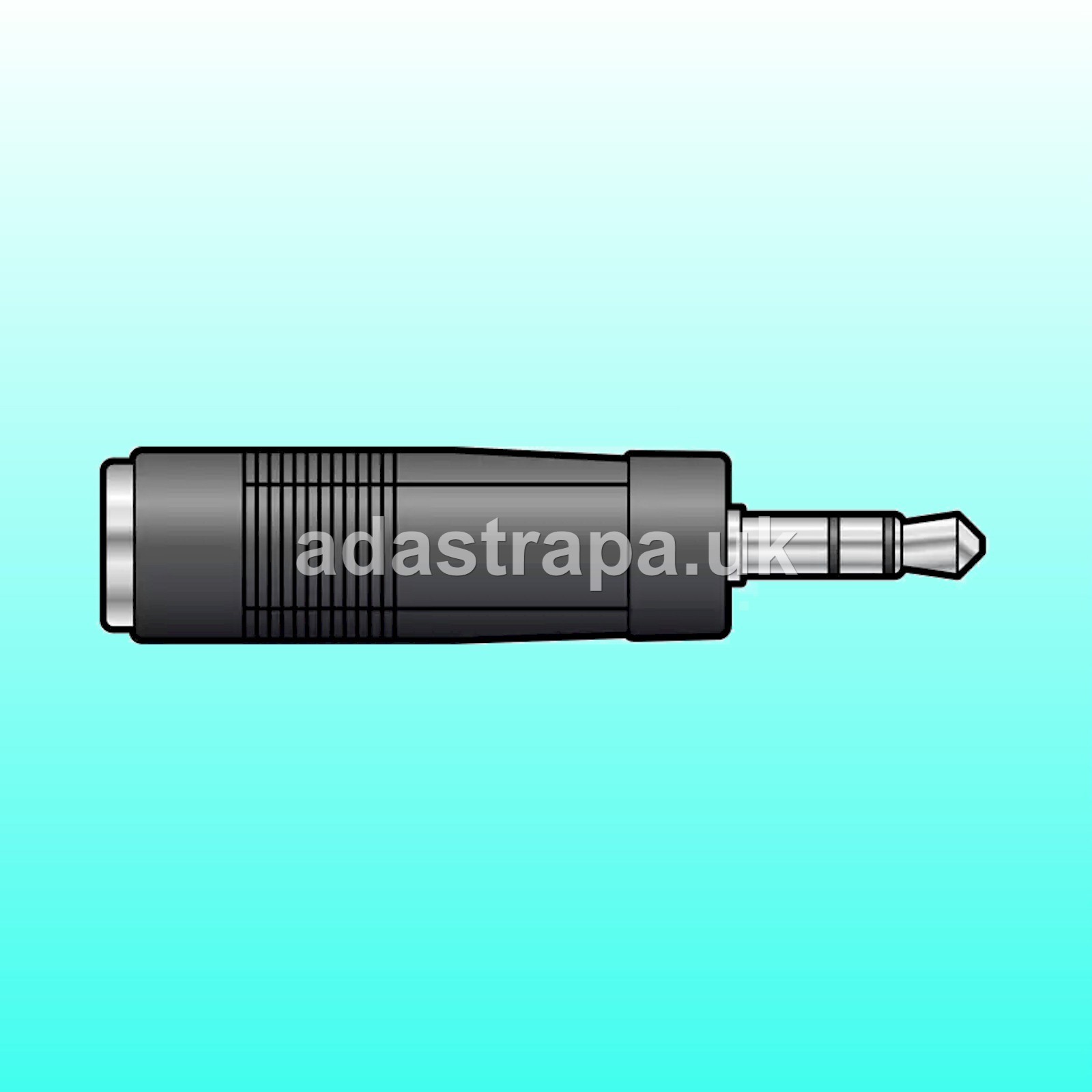 QTX Adaptor Plug 3.5mm Stereo Plug to 6.3mm Stereo Socket  - 759.002UK