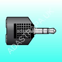 QTX Adaptor Plug 3.5mm Plug to Twin 3.5mm Stereo Sockets - 759.307UK