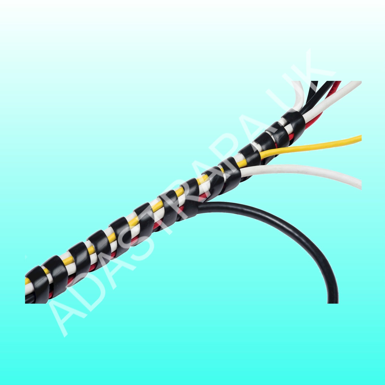 D-Line CTW2.5B Cable Tidy Spiral Wrap 2.5M Black - 788.025UK