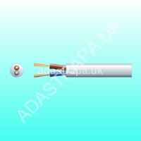 Mercury 804.329UK 2-Core Round PVC Mains Cable 2 x 32/0.2mm 10A 6.4mm∅ White100M - 804.329UK