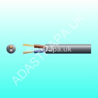 Mercury 804.333UK 2-Core Round PVC Mains Cable 2 x 32/0.2mm 10A 6.4mm∅ Black 50M - 804.333UK