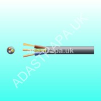 Mercury 804.396UK 3-Core Round PVC Mains Cable 3 x 16/0.2mm 3A 5.6mm∅ Black 50M - 804.396UK