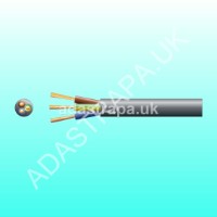 Mercury 804.401UK 3-Core Round PVC Mains Cable 3 x 24/0.2mm 6A 6.1mm∅ Black 100M - 804.401UK