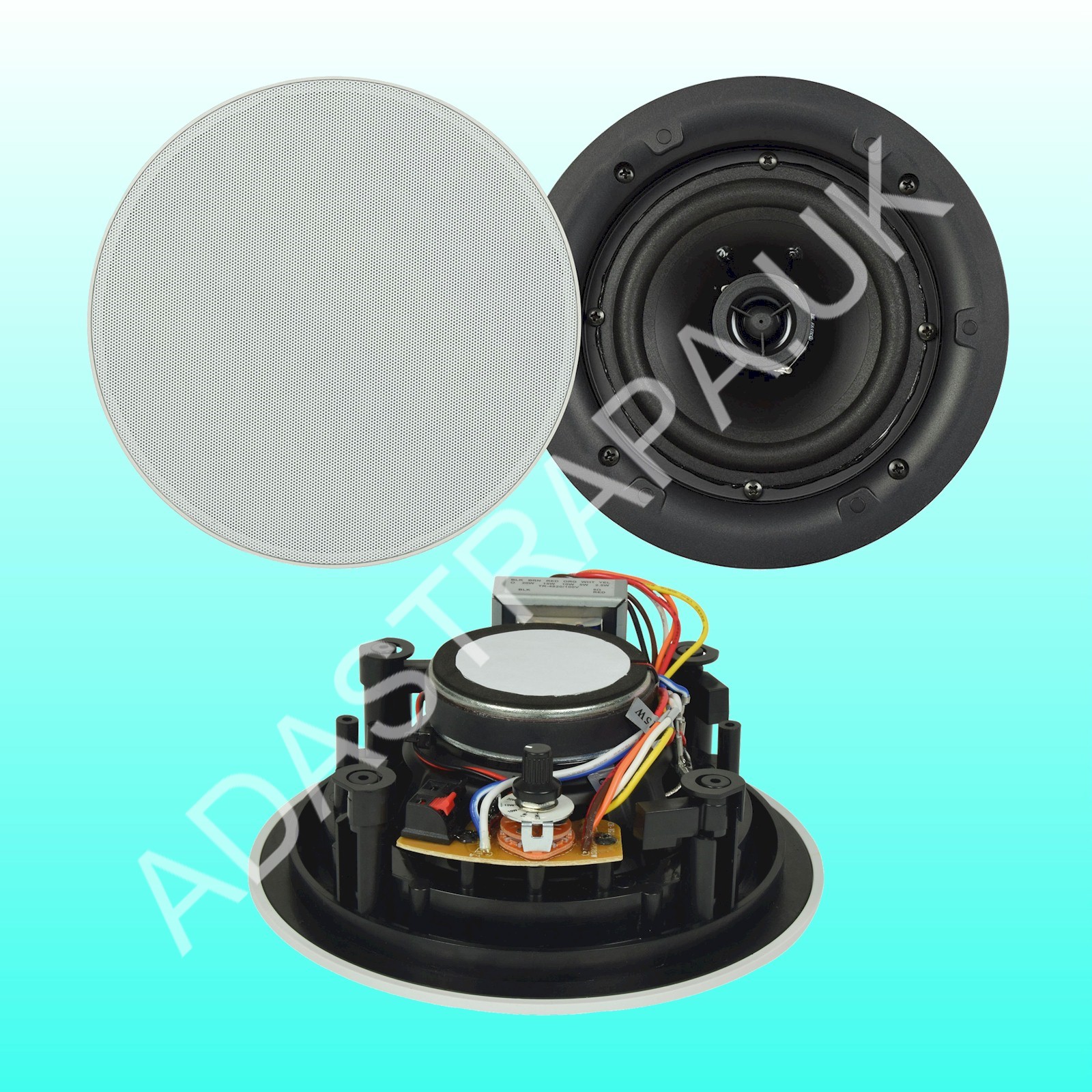 Adastra LP6V 100V Line or 8 Ohm Ceiling Speaker 6.5
