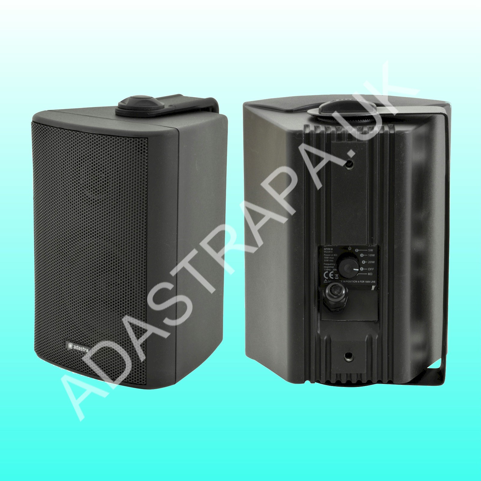 Adastra RM244V/BP4V-B 240W rms Easy Fit Outdoor Music PA System 20W rms 4