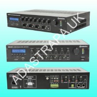Adastra RM244V Rack Mount 4-Zone Mixer Amplifier 240W rms for 100V Line or 8 Ohm Speakers - 953.244UK