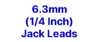 6.3mm (1/4 Inch) Jack Leads