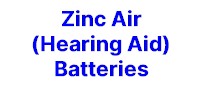 Zinc Air (Hearing Aid) Batteries
